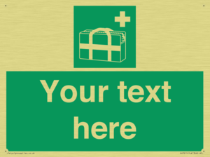 Custom sign safe condition Medical grab bag